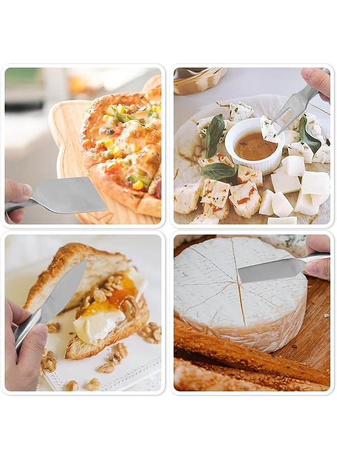 Raxoom PCS Cheese Knives Set, Aerbee Stainless Steel Cheese Tool Collection with Cheese Slicer Cutter Spreader Fork, Light Weight Cheese Knives, Cheese Spreaders Tools for Cheese Lovers, Anniversary,Party - Image 3