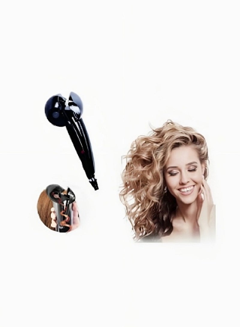 Black professional automatic ceramic hair curler - Image 4