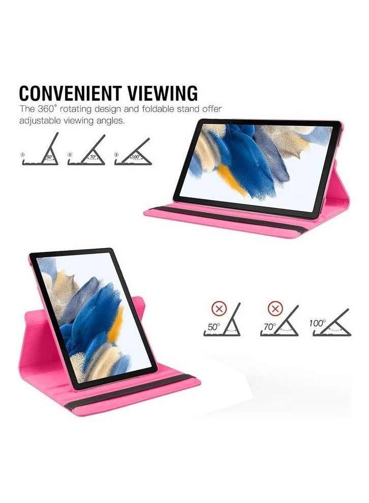 IAF Galaxy Tab A9 Case - 360Â° Rotatable Tablet Cover for Samsung Galaxy Tab A9 8.7 Inch (2023, SM-X200/SM-X205/SM-X207) - PU Leather Protective Cover with Auto Wake/Sleep - Pink - Image 3