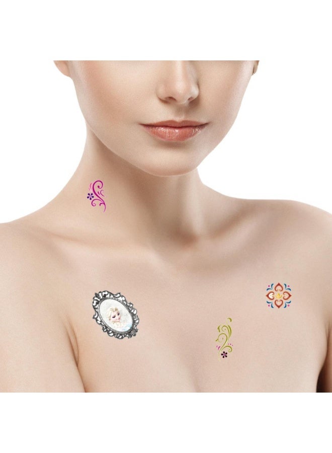 Disney Frozen Temporary Tattoo and Sticker Set - Frozen Party Favors Bundle with Temporary Tattoos Stickers Featuring Elsa, Anna, More | Disney Princess Party Supplies - Image 5