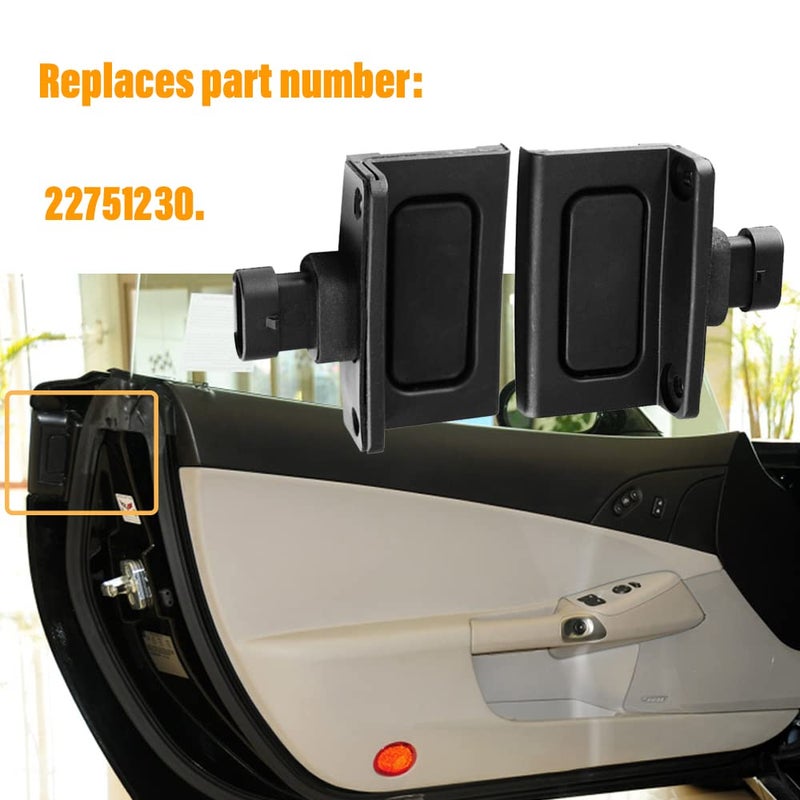 Automkt مفتاح تحرير قفل الباب الخارجي Automkt 2 قطعة لسيارة شيفروليه كورفيت C6 وكاديلاك XLR - Image 2
