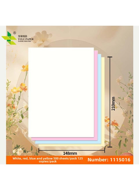 A4 A5 Carbonless Duplicate Paper Blank A5 Quad Color