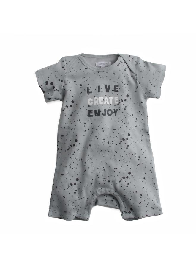 Mothers Choice Pack Of 2 - Tie Dye Print Short Romper - Image 2