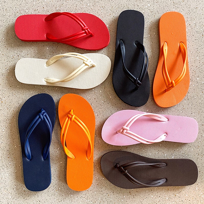 Women'S Flip-Flops Ins Trendy Summer Solid Color Thong Beach Slippers Non-Slip Sandals For Outdoor Fashion - Image 4