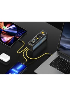 SHARGE SHARGE Portable Charger Storm 2 100W 25600mAh Laptop Power Bank with DC Port World's First See Through Battery Pack with Screen for MacBook Pro iPhone 16/15/14 Samsung Galaxy Google Pixel  - Image 5