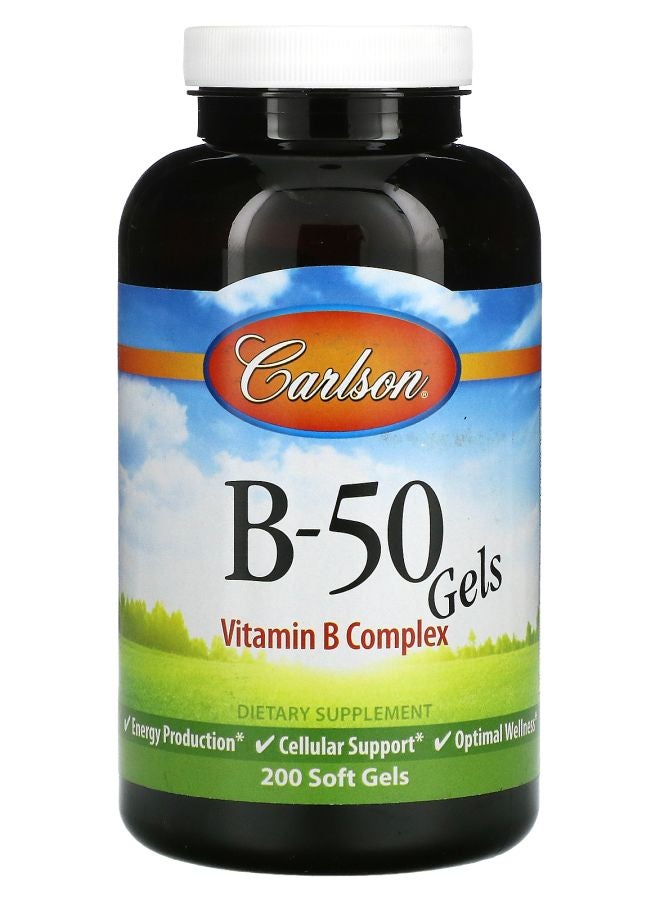 B50 Gel Vitamin B Complex 200 Soft Gels