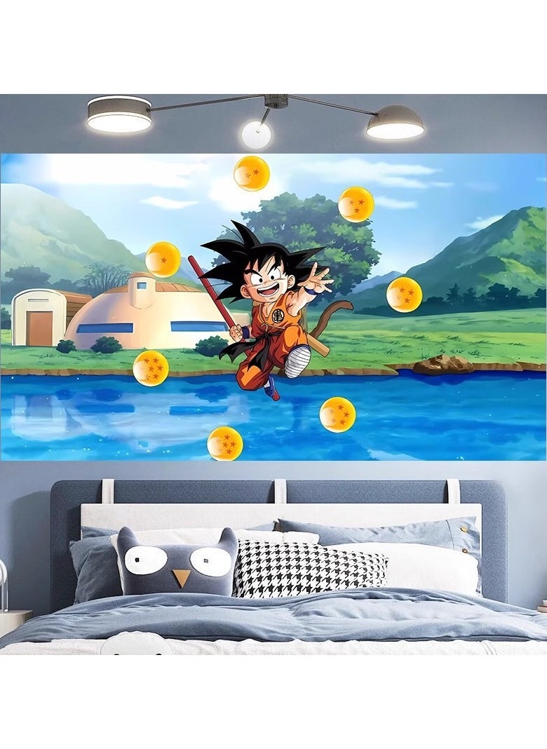 KUYING Dragon Ball Anime Bedhead Bedroom Background Fabric Wall 