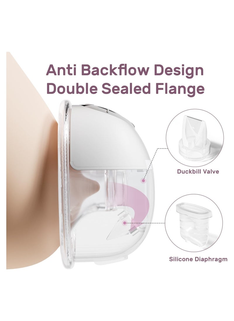 Swift Breast Pump Hands Free with 10 pcs Milk Storage Bag , Wearable Breastfeeding Pump with 3 Modes & 12 Levels, Electric Portable Breast Pump, 24mm  - Image 5