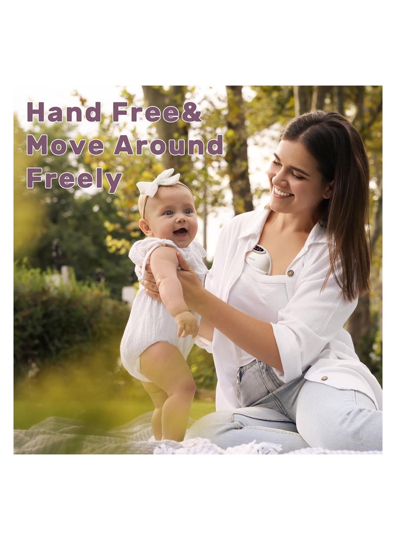 Swift Breast Pump Hands Free with 10 pcs Milk Storage Bag , Wearable Breastfeeding Pump with 3 Modes & 12 Levels, Electric Portable Breast Pump, 24mm - Image 2