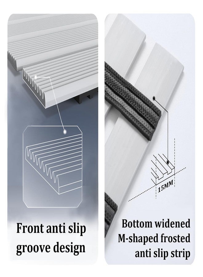 Tiamo Non Slip Large Shower Mat(35.4"*23.6"),Extra Large Shower Mats for Inside Shower, Non Slip Shower Mat for Elderly,Non Suction Cups Heavy Duty Bathtub Mat,Rubber - Image 5
