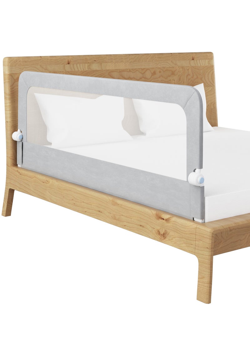 Bed Rails for Toddlers, Swing Down Safety Bed Guard for Convertible Crib, Folding Toddler Bed Rails Guard for Kids Twin, Double, Full-Size Queen  King Mattress - Image 4