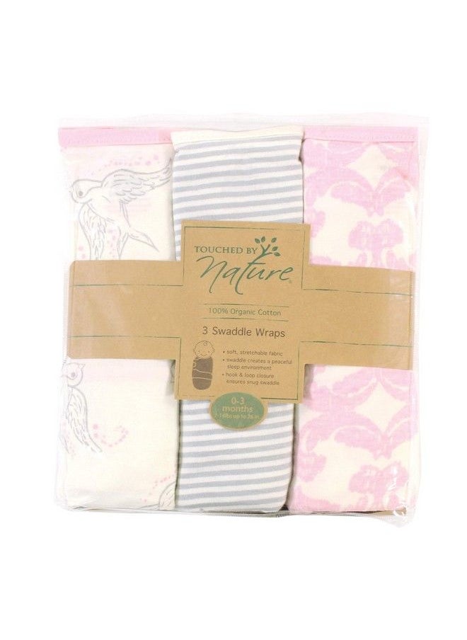 Touched by Nature - Unisex Baby Organic Cotton Swaddle Wraps Bird 0 3 Months - Image 1