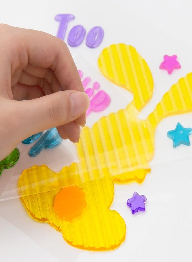 HOHUCRAB 6Pcs Easter Window Clings Jelly Stickers Bunny Egg Flower Chick Butterfly for Glass Windows Mirrors Refrigerators, Easter Window Decorations for Home Office Party - Image 3