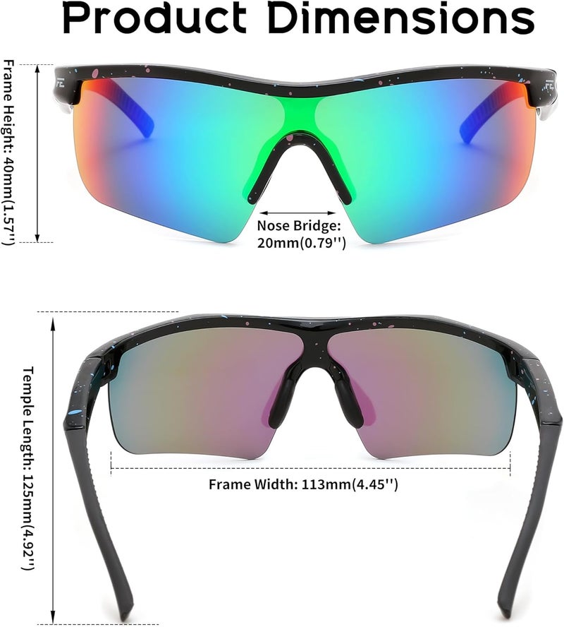 FEISEDY Kids Teens Baseball Polarized Sunglasses Sports TR90 Frame Boys Girls Cycling B2454 - Image 5