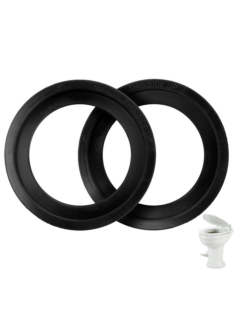 Excefore - 2 Pack Toilet Flush Ball Ring Seal Kit Replacement Gaskets Sealand Parts for Dometic RV Toilets - Image 1