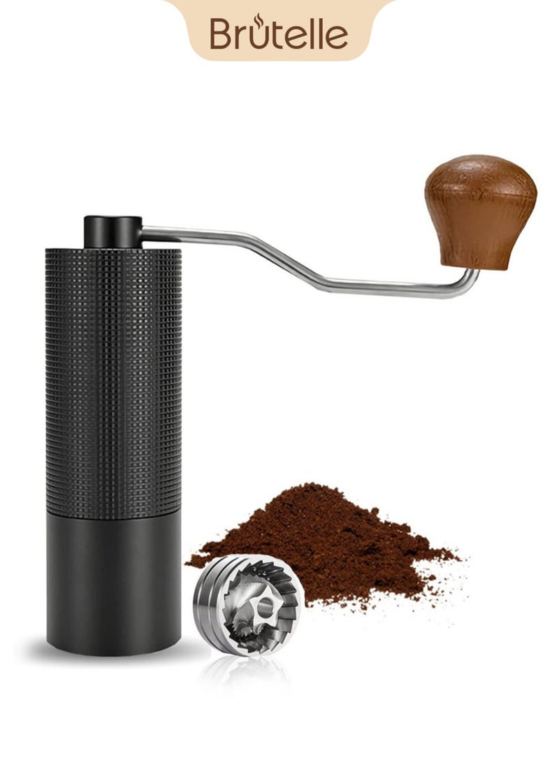 Brutelle Manual Coffee Grinder Hand Coffee Grinder Capacity 25g with Adjustable Dragon CNC Stainless Steel Conical Burr for Drip Coffee French Press Turkish Brew - Image 1