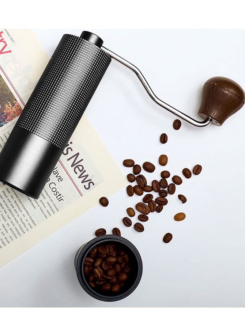 Brutelle - Manual Coffee Grinder Hand Coffee Grinder Capacity 25g with Adjustable Dragon CNC Stainless Steel Conical Burr for Drip Coffee French Press Turkish Brew - Image 1