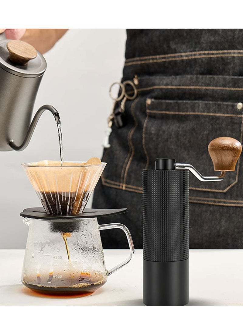 Brutelle - Manual Coffee Grinder Hand Coffee Grinder Capacity 25g with Adjustable Dragon CNC Stainless Steel Conical Burr for Drip Coffee French Press Turkish Brew - Image 1