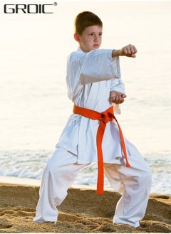 GROIC Taekwondo Suit,Brazilian BJJ Gi Jiu Jitsu Gi for Child Kids Gi Uniform Durable Pant & Jacket,Sports Training Clothes Parts  - Image 5
