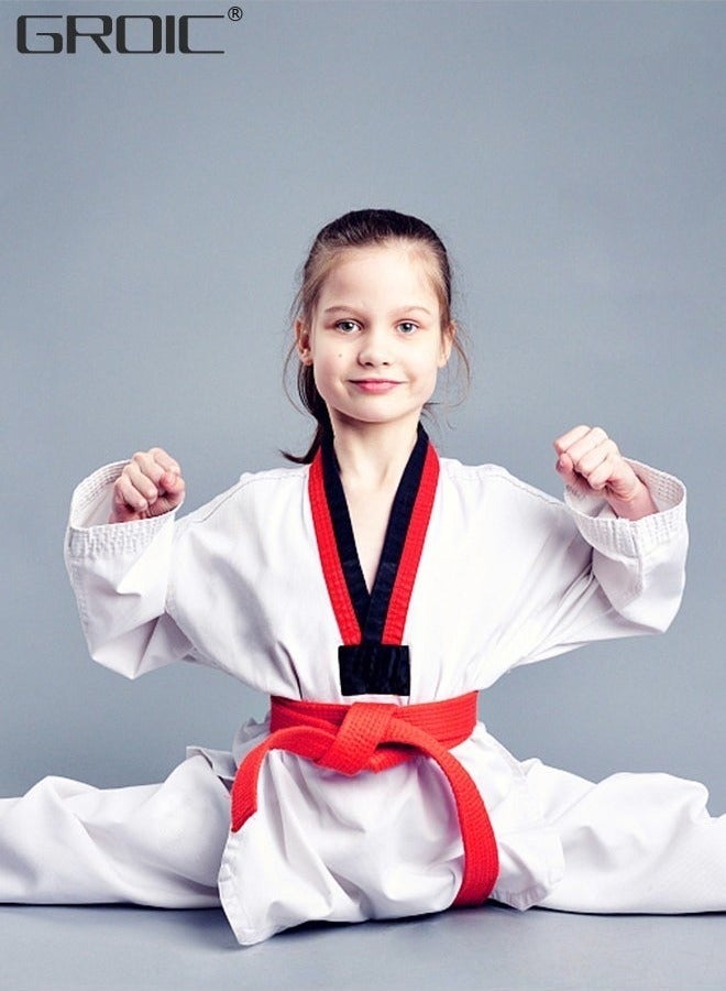 جرويك بدلة التايكوندو، زي BJJ Gi Jiu Jitsu Gi البرازيلي للأطفال الصغار، زي متين وسترة، أجزاء ملابس التدريب الرياضي - Image 3