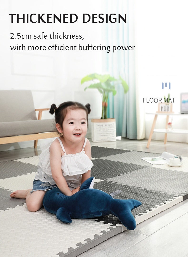 EVA Foam Mat, Foam Baby Play Mat, Puzzle Mat for kids Activity, 2 Pack 60cmx60cmx2.5cm Interlocking Foam Floor Mat for Nursery Room Gym Exercise and Yoga - Image 3