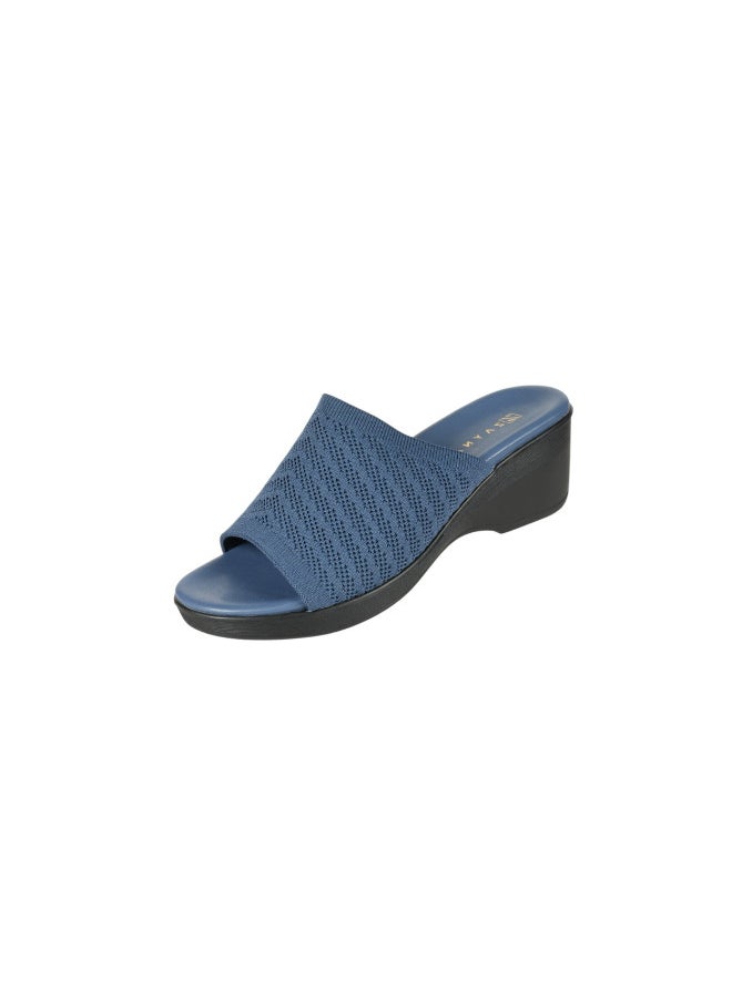 ZAYNA 221-257 Zayna Ladies Wedge Heel Sandals 23AWZ764 Blue  - Image 1