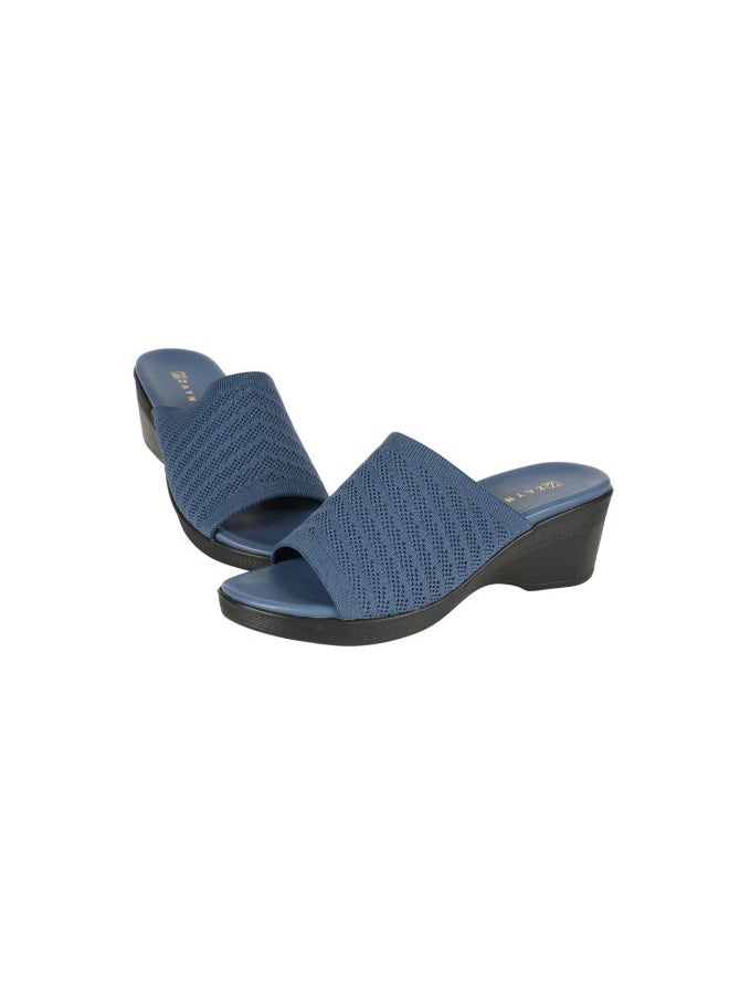 ZAYNA 221-257 Zayna Ladies Wedge Heel Sandals 23AWZ764 Blue  - Image 3