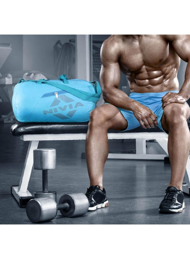 Nivia حقيبة ديفليت 2.0 - حقيبة رياضية زرقاء/رمادية - Image 5