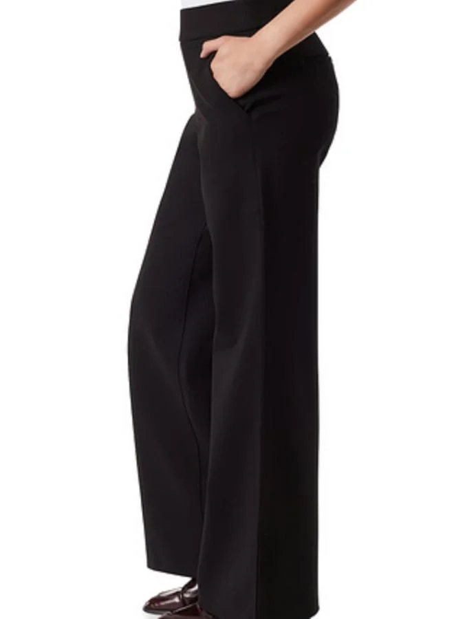 تايك تو Black Solid High Rise Flared Pants