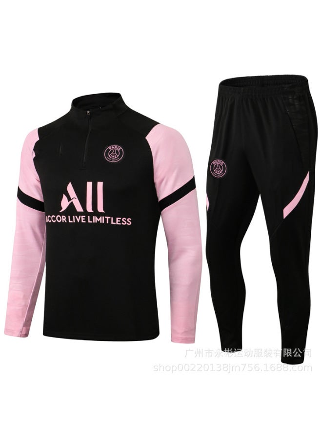 Paris Black Powder Sleeves Football Jersey - Image 1