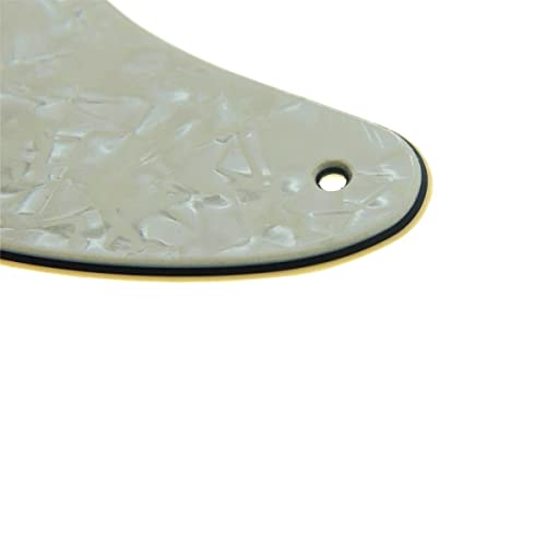 KAISH American Vintage 5 Hole Tele Pickguard TL Guitar Pick Guard Scratch Plate for Tele/Telecaster Aged Pearl - Image 3