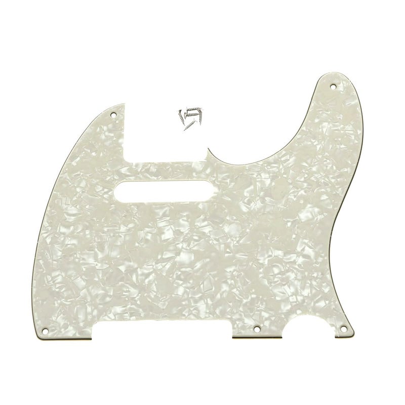 KAISH American Vintage 5 Hole Tele Pickguard TL Guitar Pick Guard Scratch Plate for Tele/Telecaster Aged Pearl - Image 5