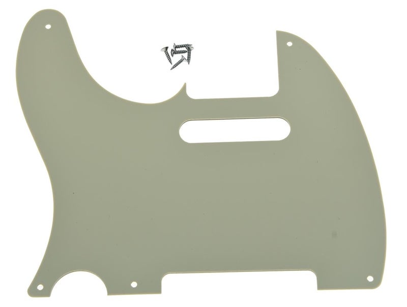 KAISH American Vintage 5 Hole Tele Pickguard TL Guitar Pick Guard Scratch Plate for Tele/Telecaster Aged Pearl - Image 2