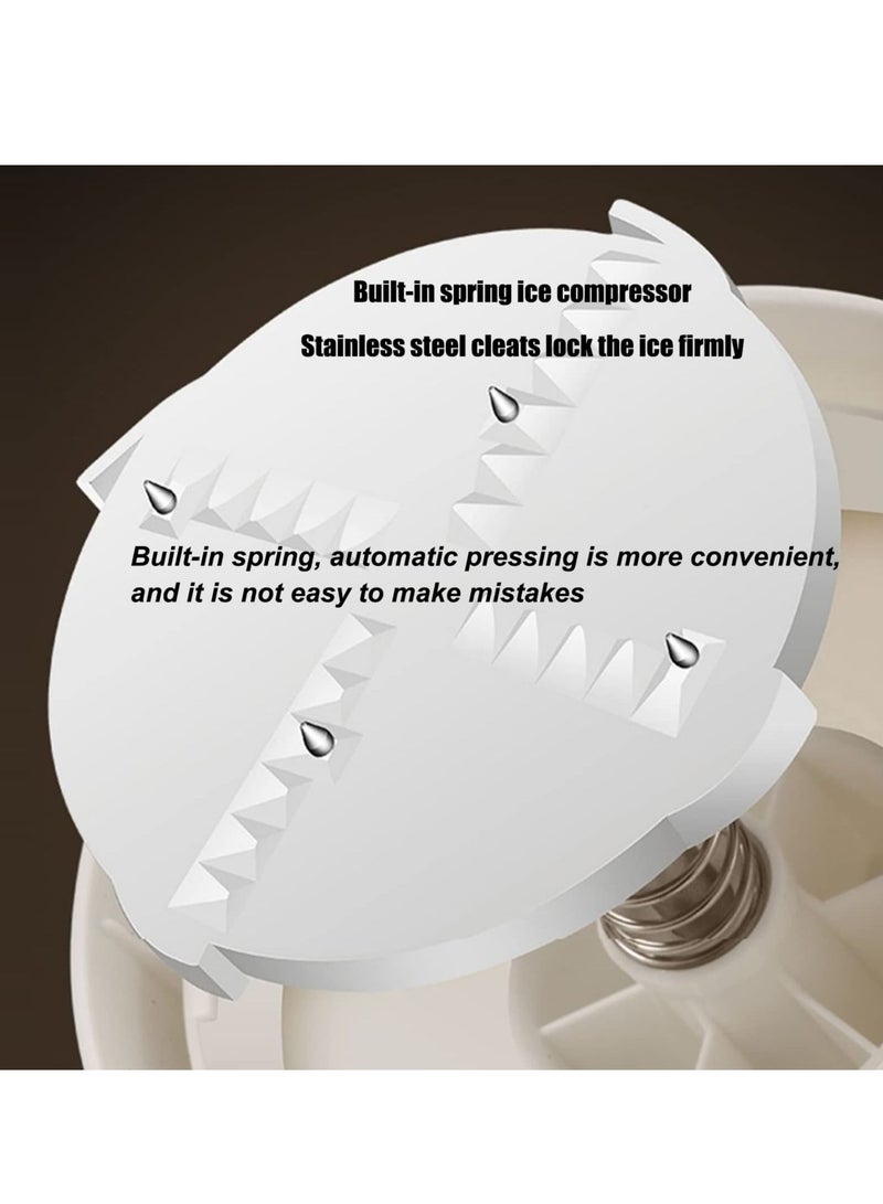 HOMESTAR Portable Manual Ice Crusher With Thickened Stainless Steel Blades And Tray - Image 3