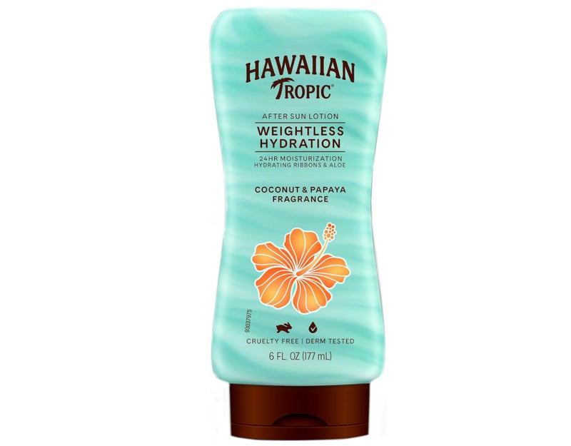 Hawaiian Tropic Silk Hydration Weightless After Sun Gel Lotion With Hydrating Aloe And Gel Ribbons, Clear, 6oz - Image 4