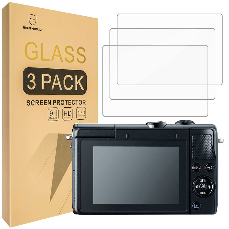 Mr Shield Mr.Shield 3-Pack Screen Protector For Canon EOS M100, M6, M50 Mark II, PowerShot G9 X, G7 X, G5 X, EOS G9 [Tempered Glass, 9H Hardness] - Image 1