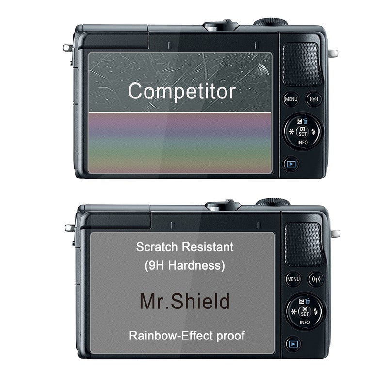 Mr Shield Mr.Shield 3-Pack Screen Protector For Canon EOS M100, M6, M50 Mark II, PowerShot G9 X, G7 X, G5 X, EOS G9 [Tempered Glass, 9H Hardness] - Image 5