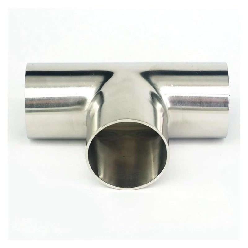304 Stainless Steel 40mm OD Equal Welding Tee Pipe Fitting Connector - Image 1