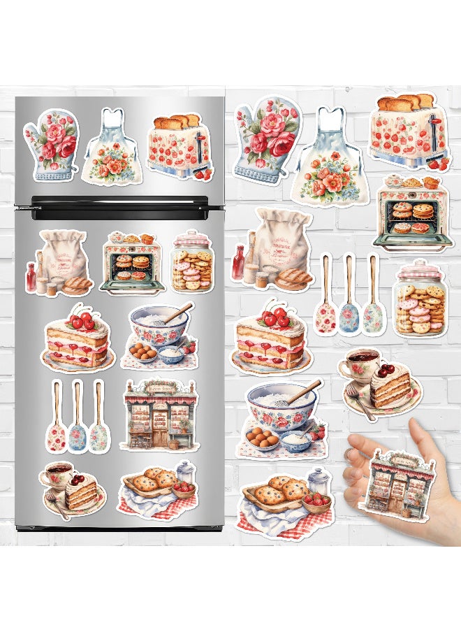 Generic Fridge Magnet, Floral Kitchen Special Collection 12 Pieces, Magnetic Fridge Decor, Decorative Magnets, Strong Magnet, Magnetic Stickers, Fridge Magnet Set, Cute Refrigerator Magnets  - Image 1