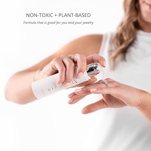 Shinery Jewelry Wash - Jewelry Cleaner Hand Wash Solution, Plant-Based Ring Cleaner Safe All Metals Stones, No Removing Jewelry, Made in The USA - Image 2
