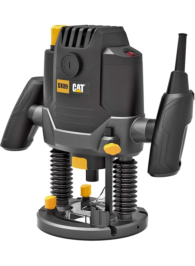 CATERPILLAR 2100W Electric Router With Aluminium Base And Variable Speed 8 Position Preset Plunge Depth Stop Spindle Lock Dx89 - Image 1