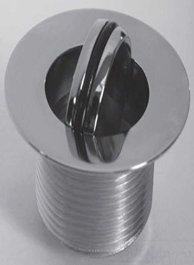 واتكو 1.865 بوصة القطر الكلي × 11.5 خيط × 1.25 بوصة غطاء حوض الاستحمام PresFlo مطلي بالكروم