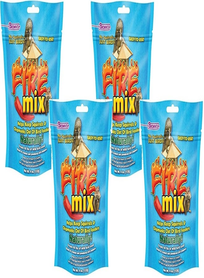 BROWN'S (Pack of 4) F.M. Brown's No Squirrels Just Birds! Fire Mix - Image 1