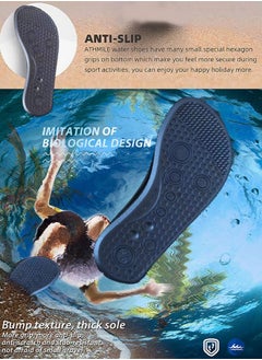Draxon Water Shoes For Women Men Kids, Barefoot Aqua Water Socks Slip-On Swim Beach Shoes For Snorkeling Swimming Fishing Surfing Pool Kayak Beach Running Walking Yoga  - Image 2