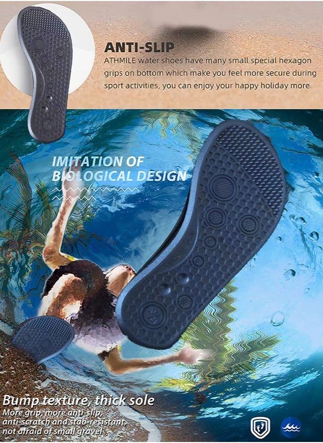 Draxon Water Shoes For Women Men Kids, Barefoot Aqua Water Socks Slip-On Swim Beach Shoes For Snorkeling Swimming Fishing Surfing Pool Kayak Beach Running Walking Yoga  - Image 2