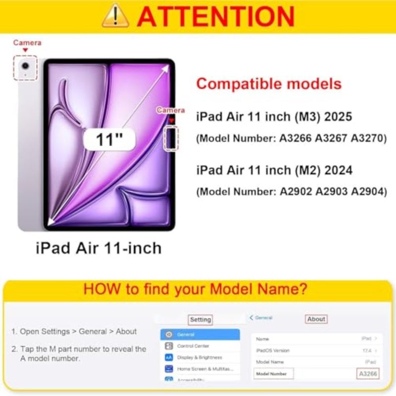 حافظة لجهاز Apple iPad: إسفنج EVA، دب وردي، غطاء حامل نحيف قابل للطي مقاوم للصدمات مع حامل قلم رصاص، مسند بمقبض لجهاز M3/M2 2025/2024 - Image 2