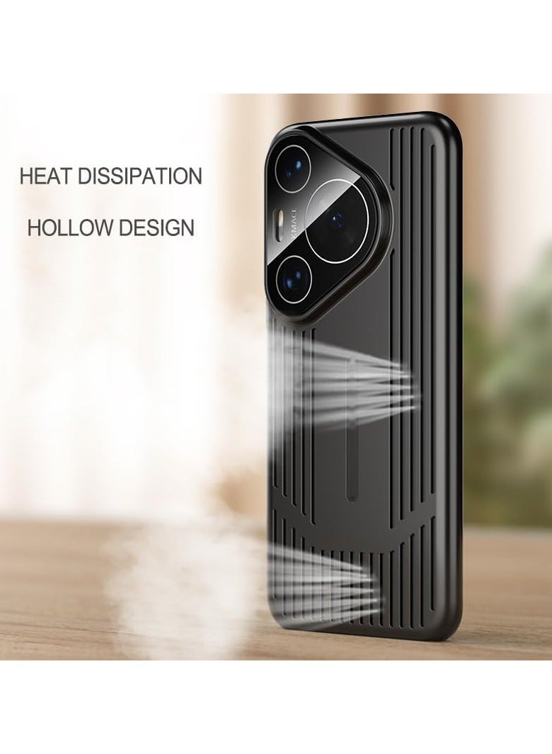 general Huawei Pura 70 Cooling Case, Durable PC Hollow Back Cover Design Cooling Lens Protective Case Scratch Resistant - Image 2