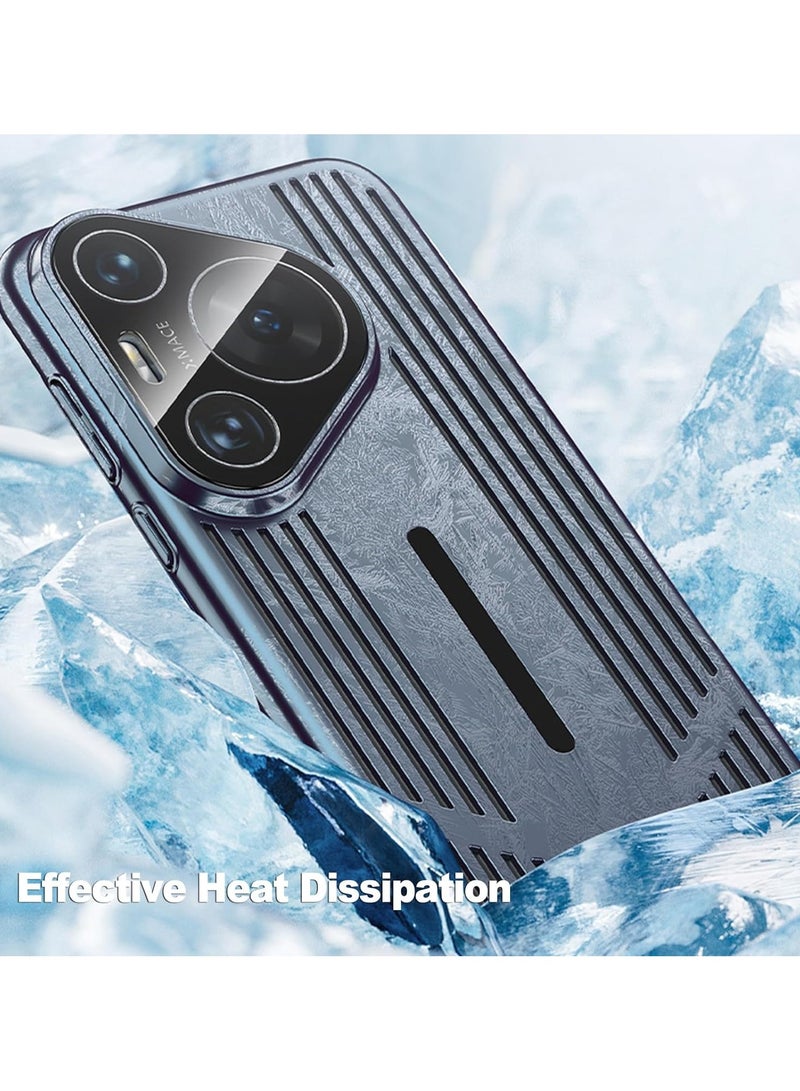 general Huawei Pura 70 Cooling Case, Durable PC Hollow Back Cover Design Cooling Lens Protective Case Scratch Resistant - Image 3