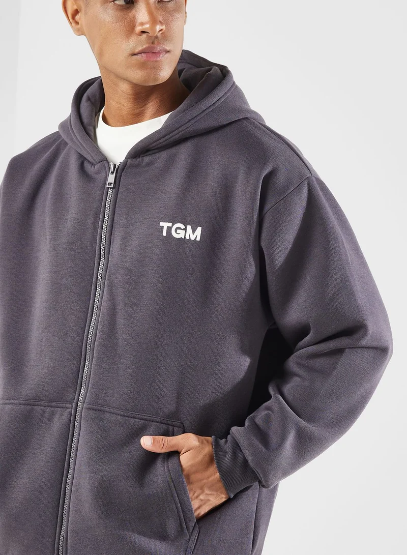 The Giving Movement Lounge Oversized Zip Hoodie