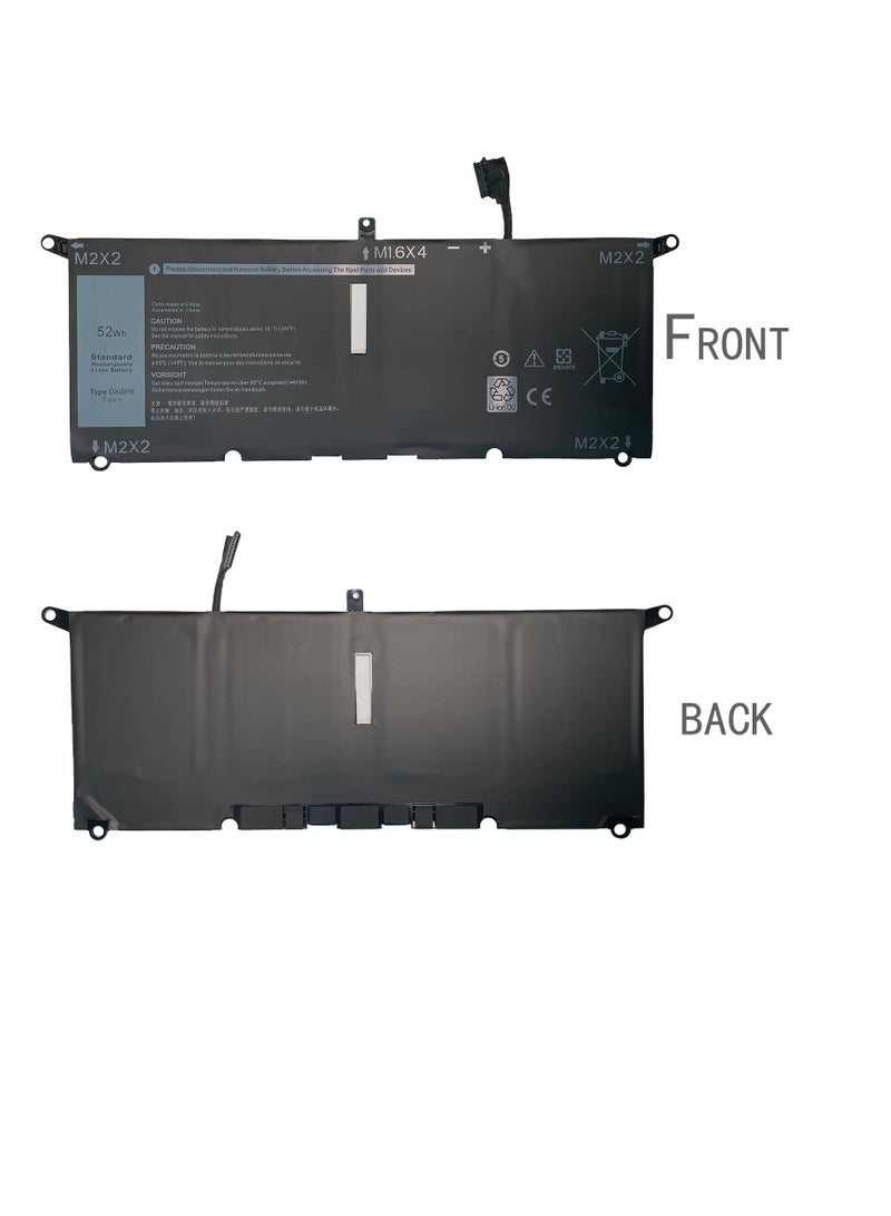 Replacement Laptop Battery DXGH8 G8VCF H754V 0H754V for Dell XPS 13 9370 9380 Inspiron 7390 7391 2-in-1 5390 5391 7490 Latitude 3301 E3301 Vostro 5 3 90 5.391 7.6V 52Wh - Image 5